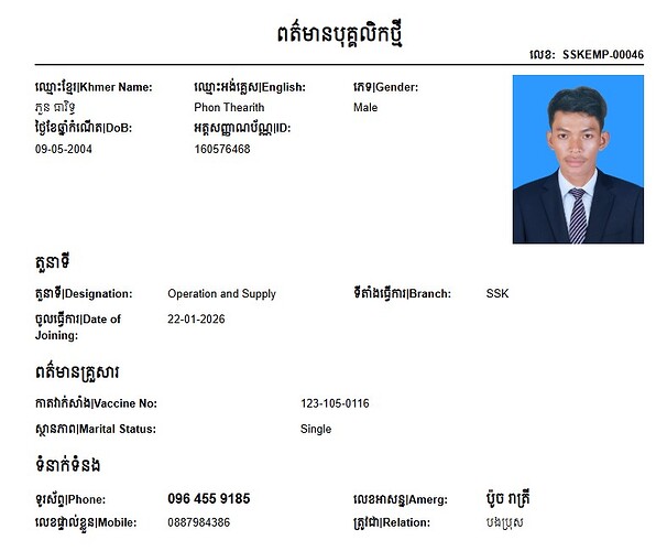 Phon Thearith-Operation & Supply(22-Jan-26)